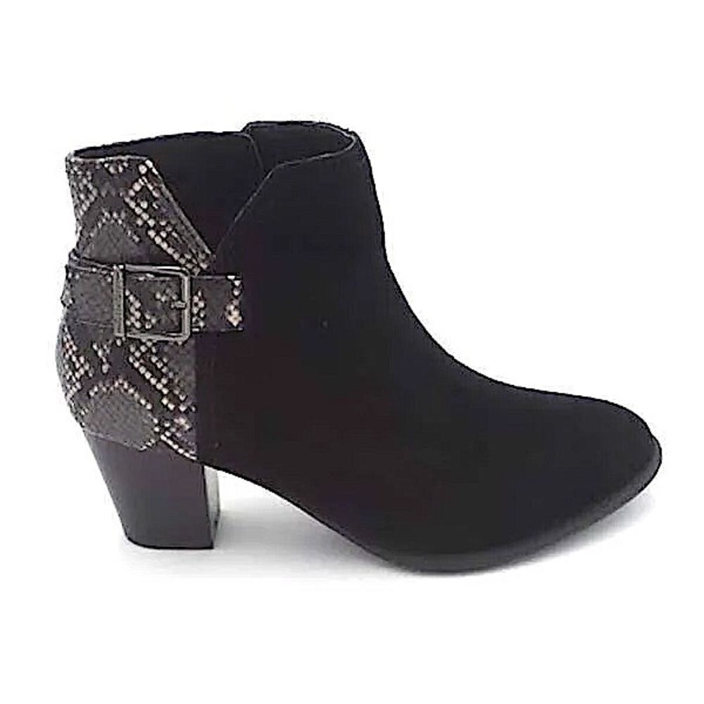 NEW Vionic Booties Naomi Snake Print Water Resistant Ankle Boots Size 11